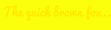 Image with Font Color FFEA00 and Background Color FBFF0B